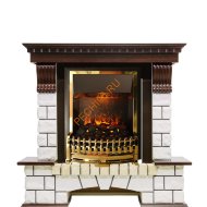Электрокамин Dimplex Pierre Luxe с очагом Atherton темный дуб/ белый Электрокамин Dimplex Pierre Luxe с очагом Atherton темный дуб/ белый