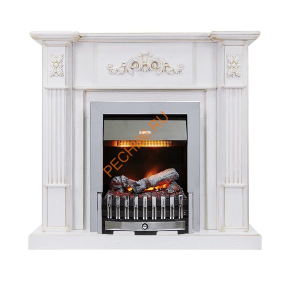 Электрокамин Dimplex Martin с очагом Danville Chrome FB2 белый дуб