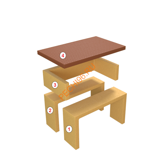 Стол разделочный Барбекю центр Боярин песочный Стол разделочный Барбекю центр Боярин песочный