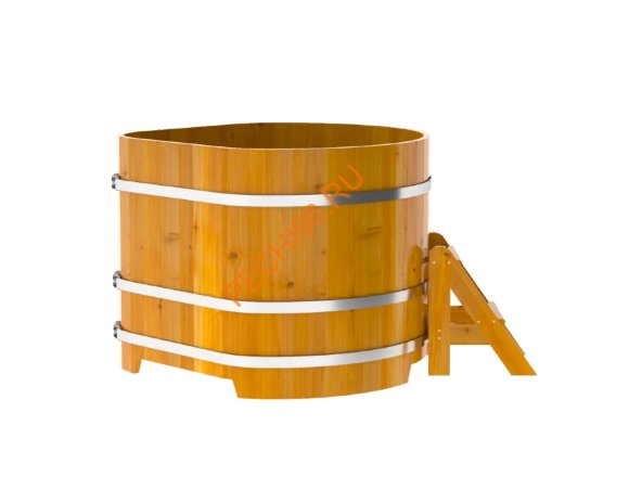 Купель для бани BentWood угловая из лиственницы рустик, h 1000мм