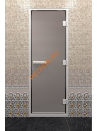Дверь стеклянная DoorWood Хамам сатин, 2000х800 мм Дверь стеклянная DoorWood Хамам сатин, 2000х800 мм