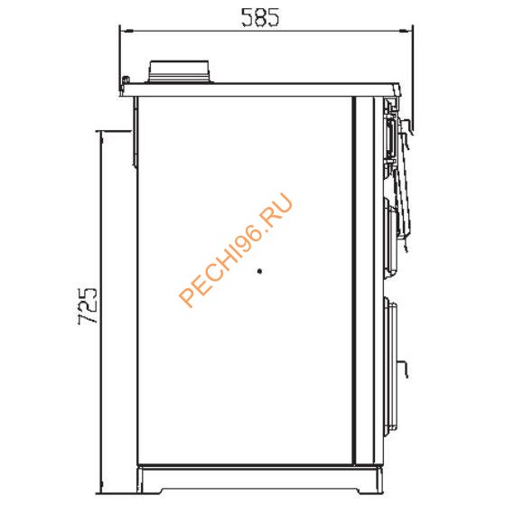 Чугунная печь-плита PLAMEN SLAVONAC белая Чугунная печь-плита PLAMEN SLAVONAC белая
