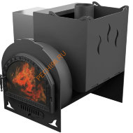 Печь банная Термосфера Горыныч Мини, дверь средняя со стеклом