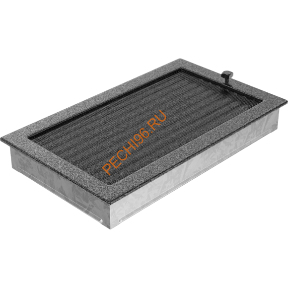 Вентиляционная решетка Kratki 22/37CSX 220х370 мм черная/серебро Вентиляционная решетка Kratki 22/37CSX 220х370 мм черная/серебро