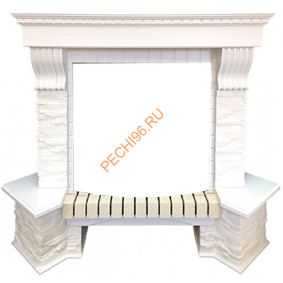 Портал Royal Flame Pierre Luxe угловой сланец белый под очаг Dioramic 25 FX Портал Royal Flame Pierre Luxe угловой сланец белый под очаг Dioramic 25 FX