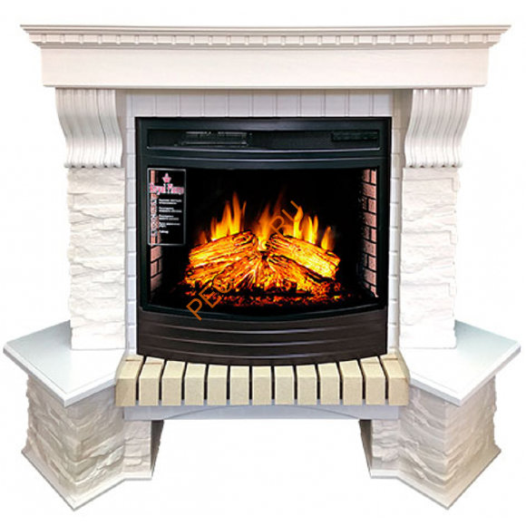 Портал Royal Flame Pierre Luxe угловой сланец белый под очаг Dioramic 25 FX Портал Royal Flame Pierre Luxe угловой сланец белый под очаг Dioramic 25 FX