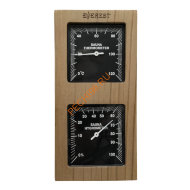 Термогигрометр EVEREST вертикаль Black, кедр (TG-01)