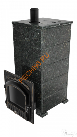 Печь банная Сибирь-премиум 25 (700х700), ТК 400 мм, ЗК, в облицовке Русский пар пироксенит Печь банная Сибирь-премиум 25 (700х700), ТК 400 мм, ЗК, в облицовке Русский пар пироксенит