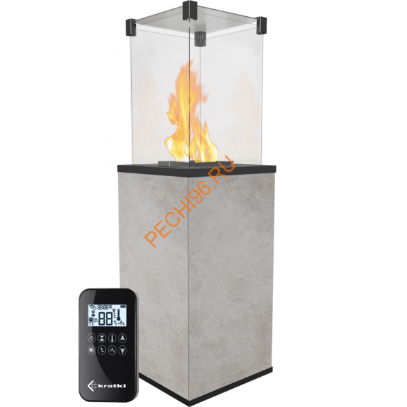 Камин уличный газовый Kratki PATIO/MINI/M/G31/37MBAR/Q/O/G, с пультом ДУ