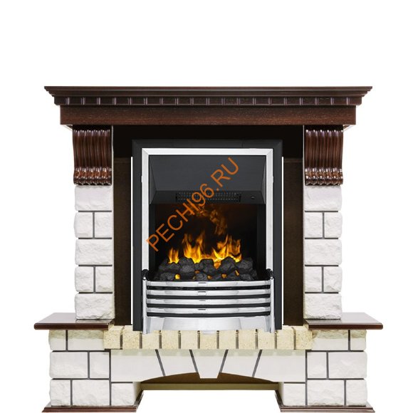 Электрокамин Dimplex Pierre Luxe с очагом Flagstaff темный дуб/ белый Электрокамин Dimplex Pierre Luxe с очагом Flagstaff темный дуб/ белый