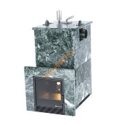 Печь банная ИзиСтим Анапа в кожухе из змеевика с боковым подключением