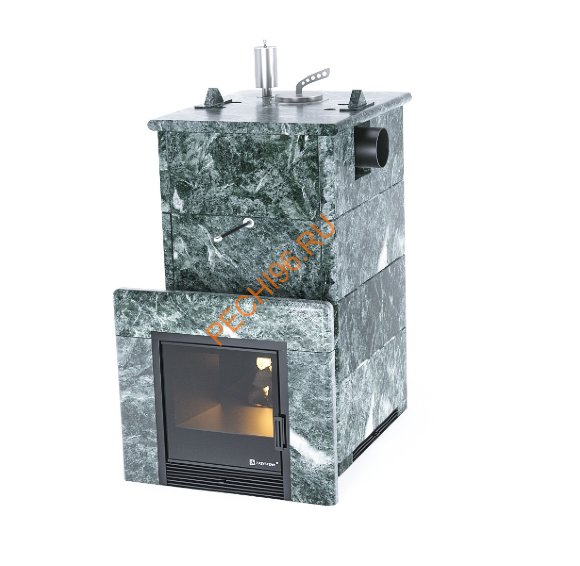 Печь банная ИзиСтим Анапа в кожухе из змеевика с боковым подключением