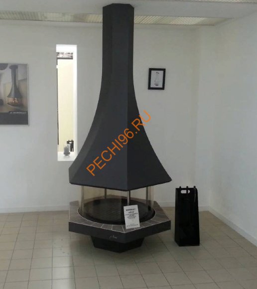 Камин Bordelet EOLIA 907, центральный со стеклом Камин Bordelet EOLIA 907, центральный со стеклом