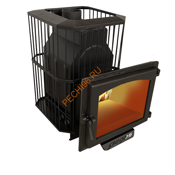 Печь банная Пегас 16 Эконом панорама сетка