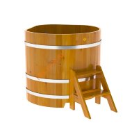 Купель для бани BentWood угловая из лиственницы Рустик, 1,03х1,03м