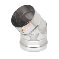 Отвод Везувий 45° (AISI 430/0,5мм) D110мм