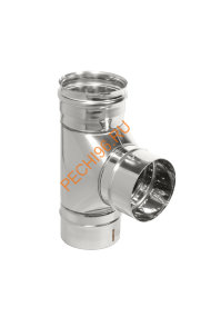 Тройник 87° ТиС Стандарт, нержавейка AISI 304, D120 мм Тройник 87° ТиС Стандарт, нержавейка AISI 304, D120 мм