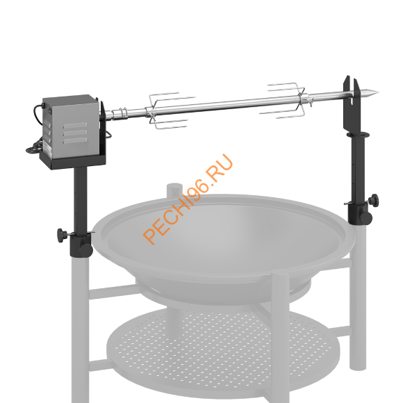 Комплект электровертел для Чугунной Костровой чаши Fantastic D 700 Люкс