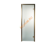 Дверь стеклянная Grandis GS 8х20-М-Н-BR коробка алюминий Brasch