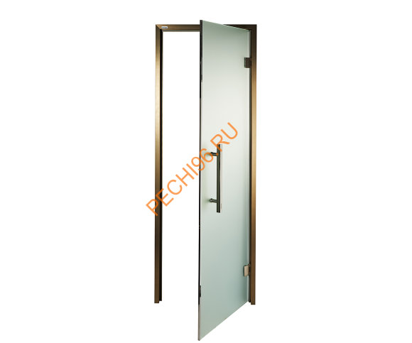 Дверь стеклянная Grandis GS 8х20-М-Н-BR коробка алюминий Brasch