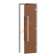 Дверь стеклянная Sawo «бронза» 741-3SGА-3 7/19, коробка осина, без порога Дверь стеклянная Sawo «бронза» 741-3SGА-3 7/19, коробка осина, без порога