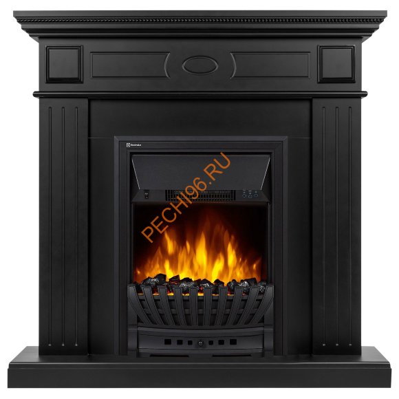 Электрокамин Electrolux Classic EFP/P-1020LS с порталом Firelight Bianco Classic, черная эмаль