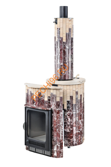 Печь банная Ферингер Оптима ПФ Россо Леванте+Окаменевшее дерево