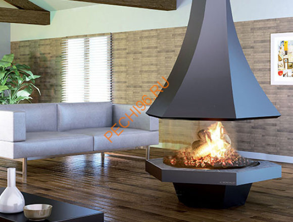 Камин Bordelet EOLIA 907, центральный открытый