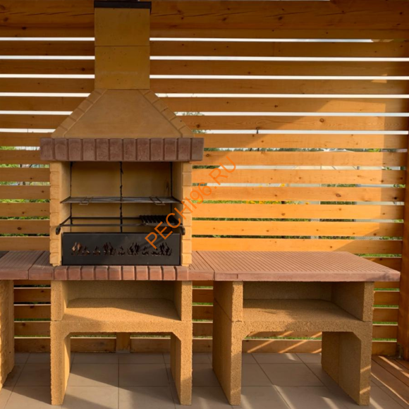 Стол разделочный Барбекю центр Боярин песочный