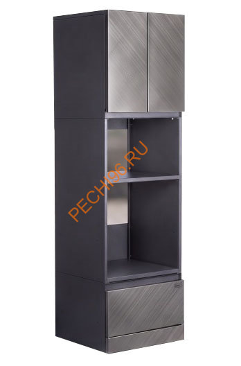 Шкаф-пенал 600 c нишей под духовую и микроволновую печи (HS-PL-P600C1) HELIOS SMART Premium Line