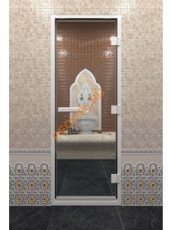 Дверь стеклянная DoorWood Хамам прозрачная, 2000х800 мм Дверь стеклянная DoorWood Хамам прозрачная, 2000х800 мм