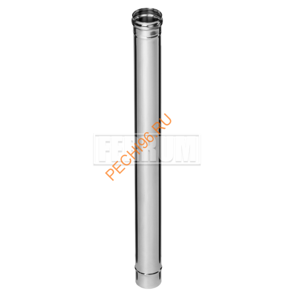 Дымоход Феррум, нержавейка AISI 430-0,5 мм d 200 мм L=1 м