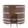 Купель для бани BentWood круглая из мореного дуба Рустик, D1,8 м