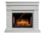 Электрокамин Electrolux EFP/P-3020LS с порталом Firelight Bricks 30U угловой, камень белый