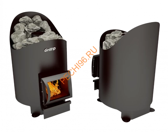 Печь банная Grill’D Aurora 160 short black