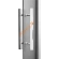 Двери стеклянные двустворчатые Grandis GS 15х19-G-Н-Br