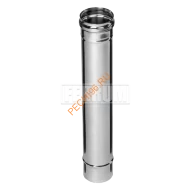 Дымоход Феррум, нержавейка AISI 430, d 180 мм, 0,5 м