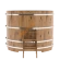 Купель для бани BentWood круглая из дуба Рустик, D1,8 м