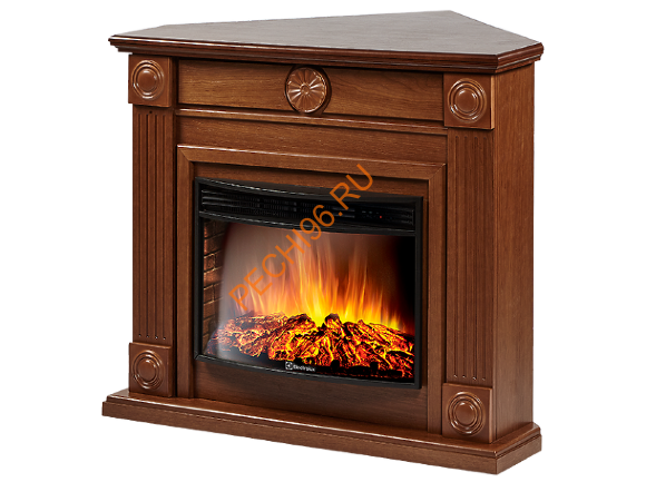 Электрокамин Electrolux Sphere Plus EFP/P-3320RLS с порталом Firelight Frame 30U угловой, дуб