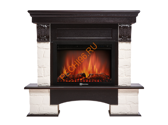 Электрокамин Electrolux Sphere Plus EFP/P-2720RLS с порталом Firelight Forte 25S, камень белый, венге