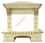 Портал Royal Flame Pierre Luxe шампань угловой под очаг Dioramic 25 FX Портал Royal Flame Pierre Luxe шампань угловой под очаг Dioramic 25 FX