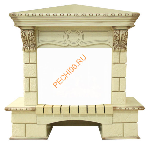 Портал Royal Flame Pierre Luxe шампань угловой под очаг Dioramic 25 FX