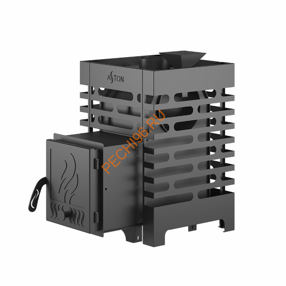 Печь банная Aston 12 с баком на трубе 50л, D115 (AISI 439) круглый в Нижнем Новгороде Печь банная Aston 12 с баком на трубе 50л, D115 (AISI 439) круглый в Нижнем Новгороде