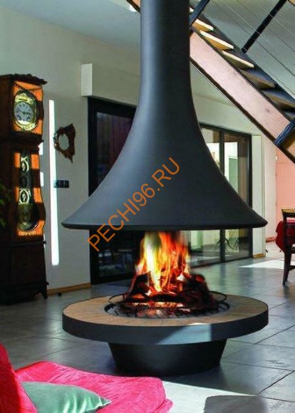 Камин Bordelet EVA 992, центральный открытый Камин Bordelet EVA 992, центральный открытый