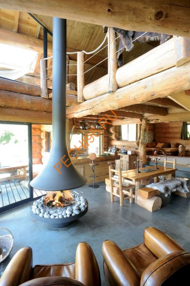 Камин Bordelet EVA 992, центральный открытый Камин Bordelet EVA 992, центральный открытый