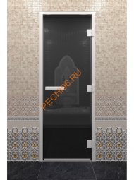 Дверь стеклянная DoorWood Хамам графит, 1900х700 мм Дверь стеклянная DoorWood Хамам графит, 1900х700 мм