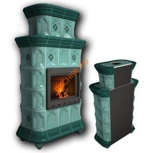 Печь-камин КимрПечь Истра пристенный двухъярусный Волна Печь-камин КимрПечь Истра пристенный двухъярусный Волна