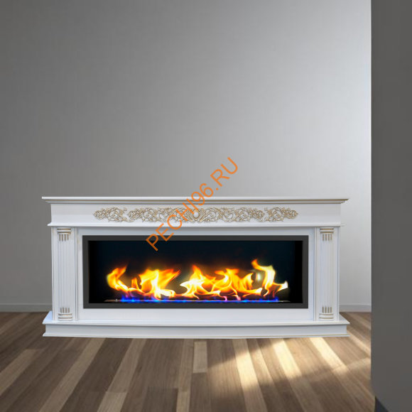 Биокамин линейный в портале Русский огонь Милан Люкс