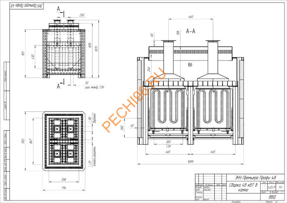 Электрическая печь Премьера ПРОФИ 36 талькохлорит
