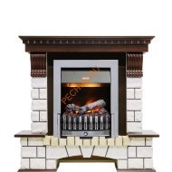Электрокамин Dimplex Pierre Luxe с очагом Danville Chrome FB2 темный дуб/ белый Электрокамин Dimplex Pierre Luxe с очагом Danville Chrome FB2 темный дуб/ белый